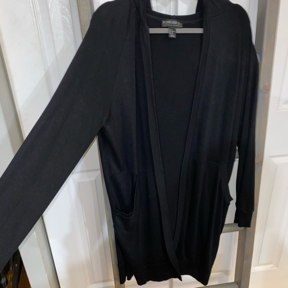 forever 21 + black cardigan - Picture 6 of 9